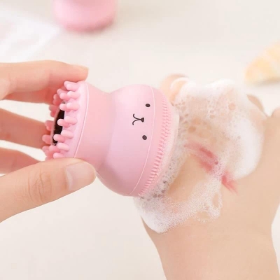Picture of Silicone Face Cleansing Brush Facial Deep Pore Skin Care Scrub Cleanser Tool New Mini Beauty Soft Deep Cleaning Exfoliator Tool