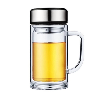 Picture of Double Layer Glass Thermos Hot Mug 350ml. (1 to 2 Hours Hot) - Coffee Mug