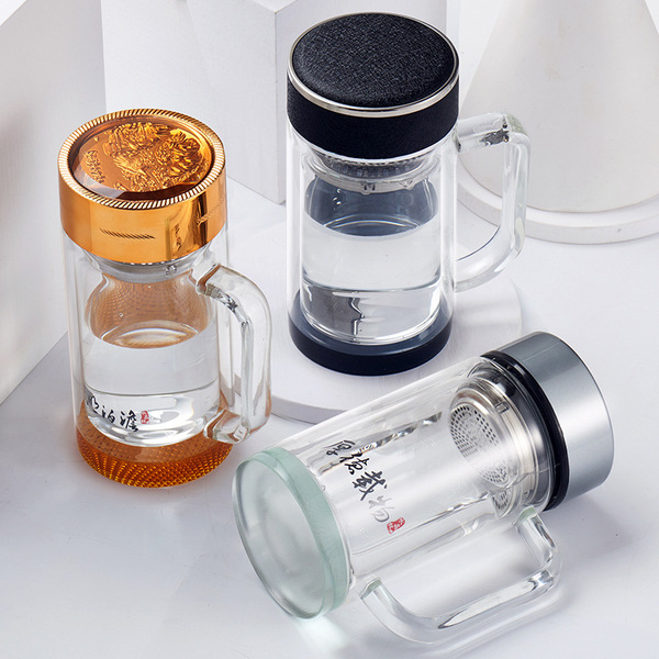 Picture of Double Layer Glass Thermos Hot Mug 350ml. (1 to 2 Hours Hot) - Coffee Mug