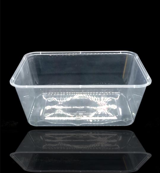 Picture of Premium Transparent Plastic Cream Roll Box with Blue Lid 50 pcs