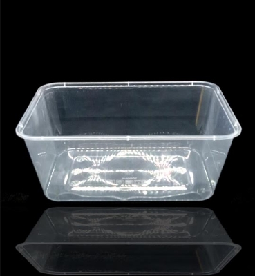 Picture of Premium Transparent Plastic Cream Roll Box with Blue Lid 50 pcs