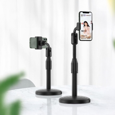 Picture of 360 Rotate Desktop Mobile Phone Holder Stand for Live Streaming YouTube TikTok - Black