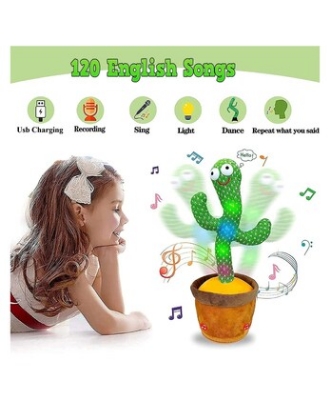 Picture of ORGINAL Cactus Toy , recoding, talking Cactus Toys for Baby Including 120 Songs - Green
