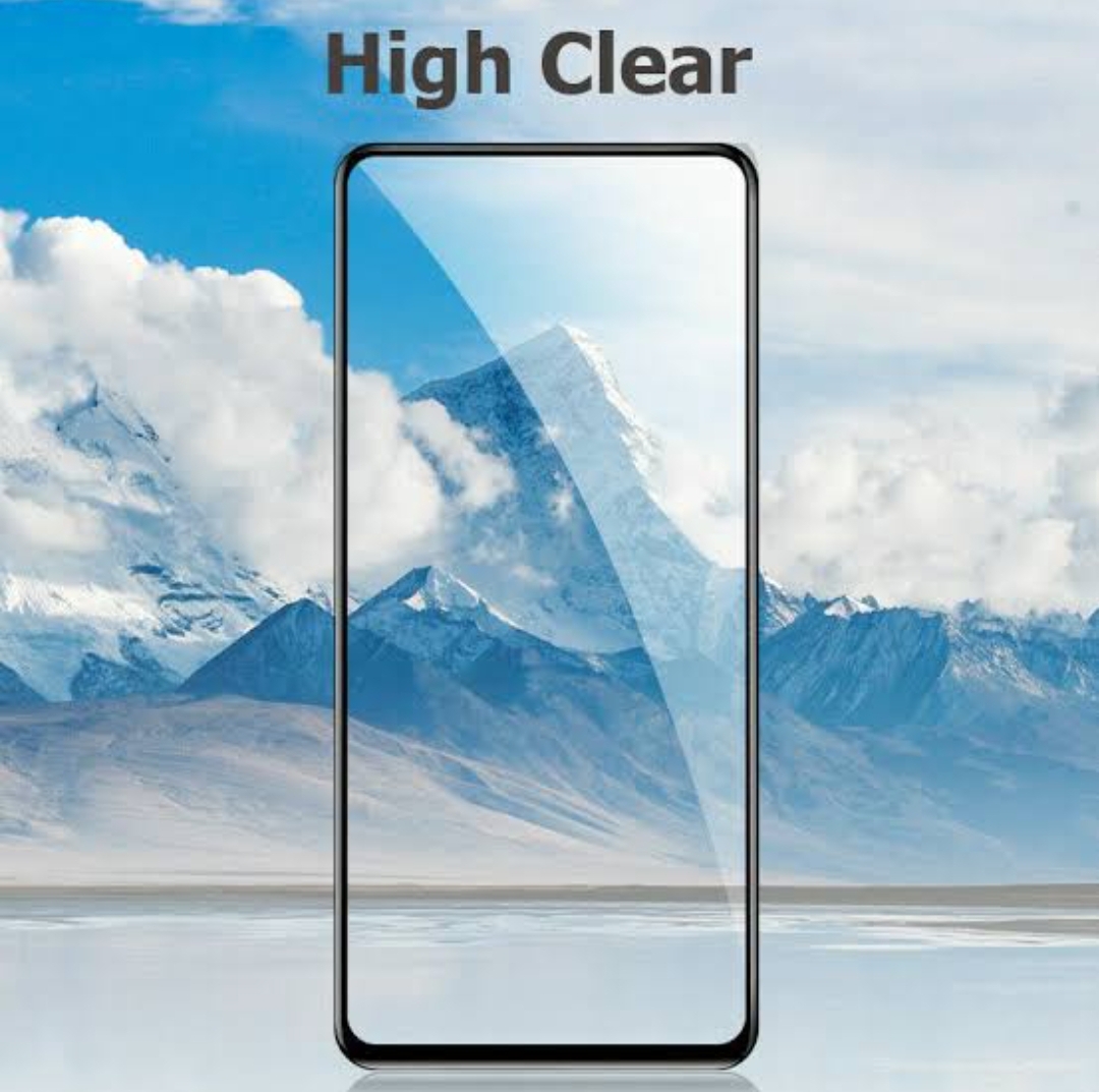 Picture of Universal 6.5" inchi Full HD 5D Rainbow Gorilla Glass For All 6.5 inchi Display Smartphone All New & Old model smartphone usable with Black Border And No Cut-out Highly Clear Glass 2.5D Curved Scratch Prof Blue Ray Protected Glass