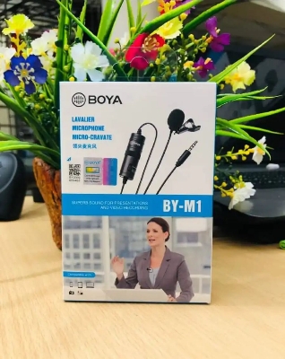 Picture of BOYA M-1 WARED MICROPHONE FOR ALL DEVICE CAMERA smartphone  LAPTOP PC COMPUTERS & SO ON 100% ORGINAL