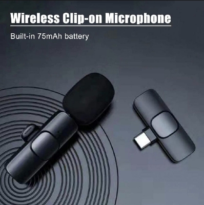 Picture of K8 Official Microphone High Quality Material Wireless Microphone For Smartphone Type C For Vlog Video Creators