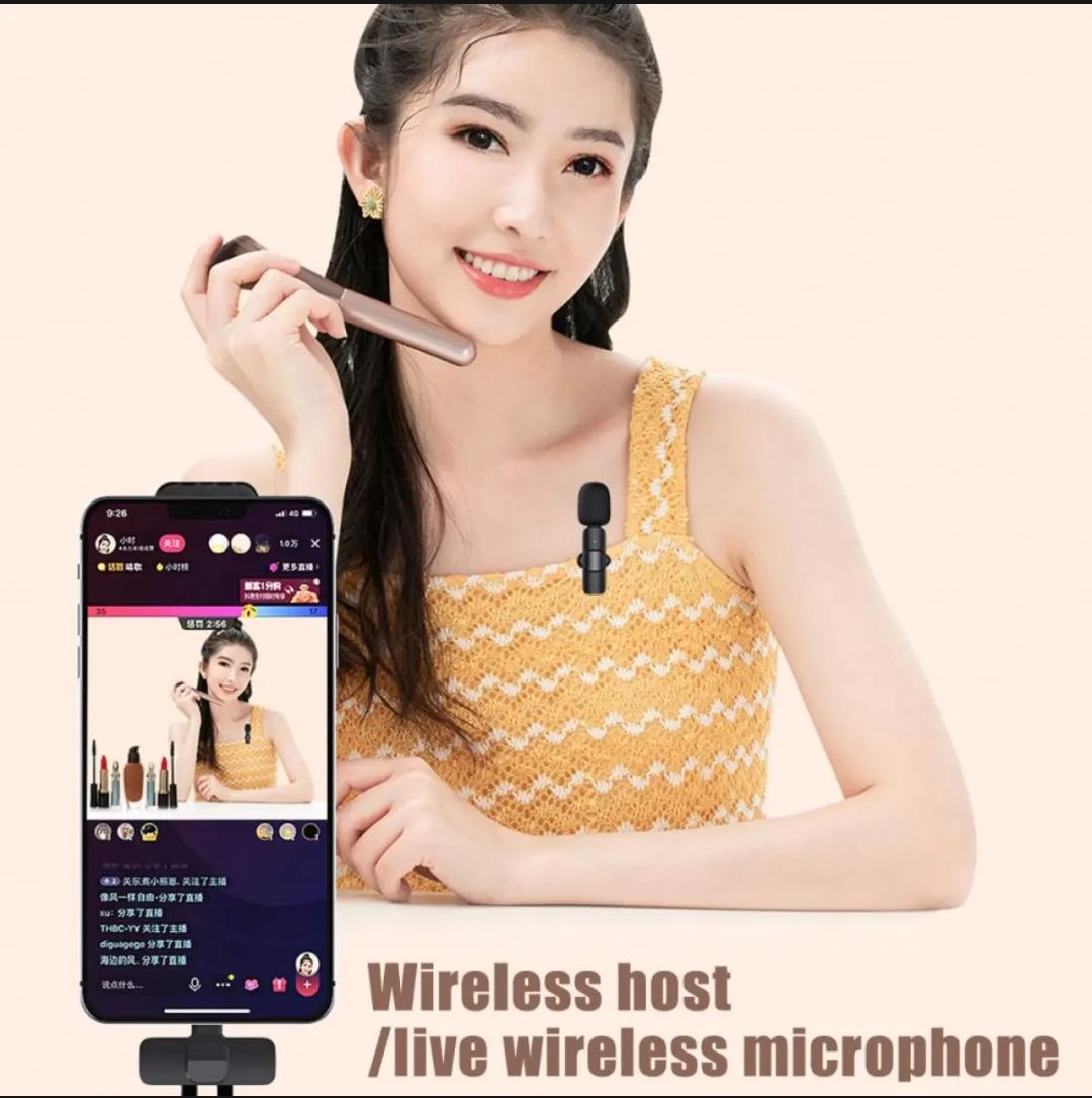 Picture of K8 Official Microphone High Quality Material Wireless Microphone For Smartphone Type C For Vlog Video Creators