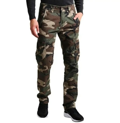 Picture of Army Design Six Pocket Cargo Pant For Men High Quality Gurbadine Pant Export Quality Material Full Stretchable Pant - Green