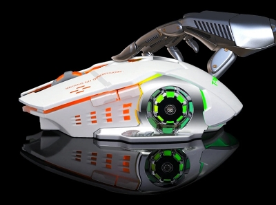 Picture of RECHARGABLE Wireless Gaming Professional Mouse RGB For IOS Android Mac & Computer Laptop - Black