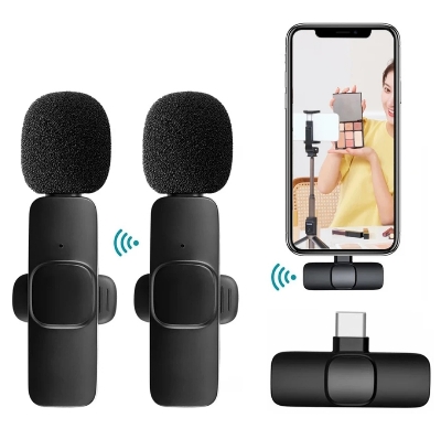 Picture of K9 Double Wireless Dual Microphone For Smartphone