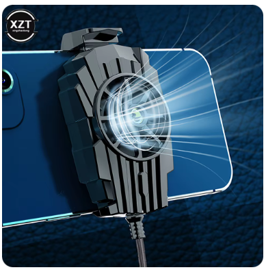 Picture of Cooler Air-Cooled Chicken King Refrigeration Artifact Game Cooling Cooling Cooling Back Clip Live Streaming Mobile Phone Radiato