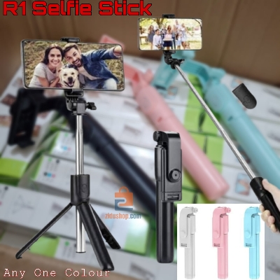 Picture of R1 Adjustable 3 in 1 Multifunctional Monopod Selfie Stick & Tripod with Wireless Bluetooth Remote Control -Selfie Stick