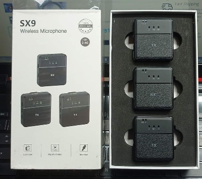 Picture of SX9 Dual Mini Wireless Microphone For Type C & 3.5 Interface (1:2)