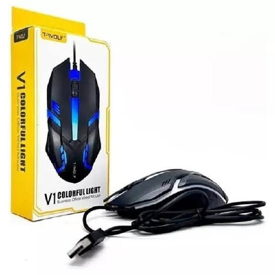Picture of Wired Gaming Mouse LED Laptops PC Computers Optical Mice Computer Mouse- BLACK - Black