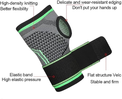 Picture of Compression Fabric High Elastic Bandage Fitness Yoga Wrist Support Crossfit Gym Powerlifting 1 Pis - Multicolor