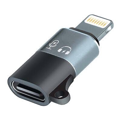 Picture of Type C To Lightning Adaptor For OTG Connection Microphone Or First Charging iphone - Matte Black