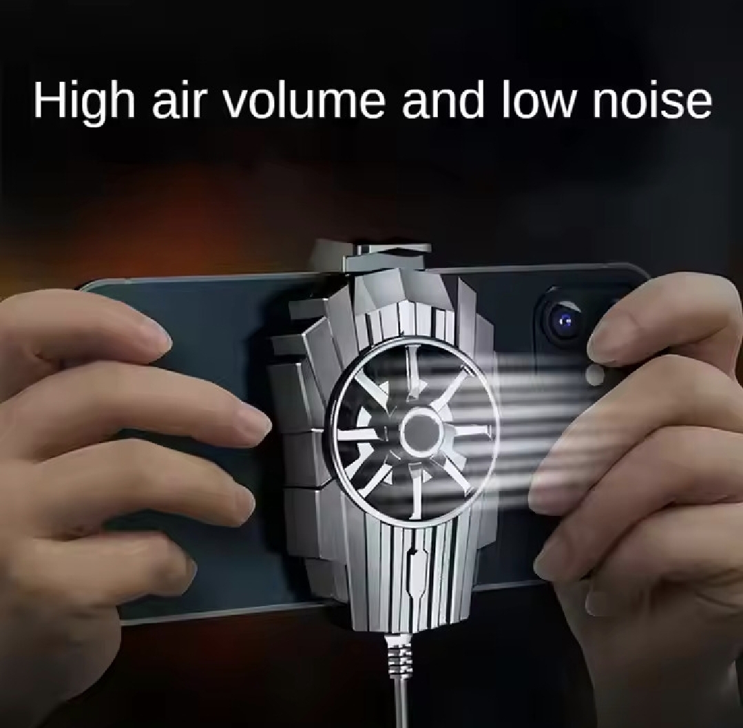 Picture of Cooler Air-Cooled Chicken King Refrigeration Artifact Game Cooling Cooling Cooling Back Clip Live Streaming Mobile Phone Radiato USB Type B To USB 3.0 Cable System - Black