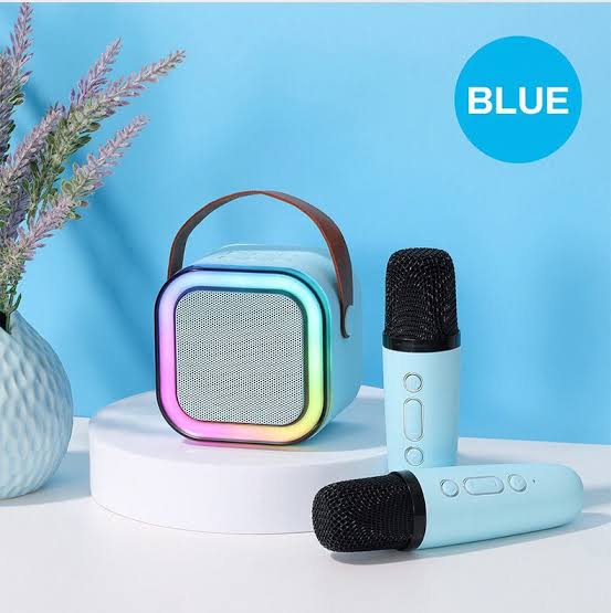 Picture of K12 RGB Karaoke Bluetooth Speaker with Two Microphone - Multicolor