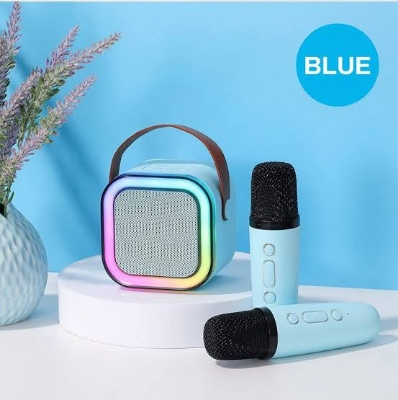 Picture of K12 RGB Karaoke Bluetooth Speaker with Two Microphone - Multicolor