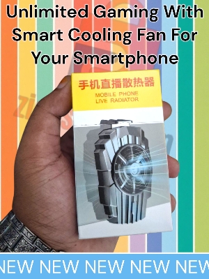 Picture of Cooler Air-Cooled Chicken King Refrigeration Artifact Game Cooling Cooling Cooling Back Clip Live Streaming Mobile Phone Radiato USB Type A Or USB 3.0 Cable System - Black