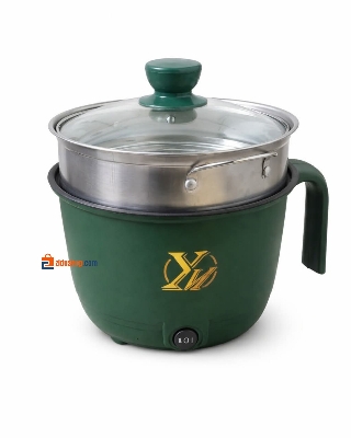 Picture of Cooking Pot Multifunctional Nonstick Household Cooking Pot 1-2 Person Single/Double Layer Hot Pot Electric Rice Cooker Machine - Green