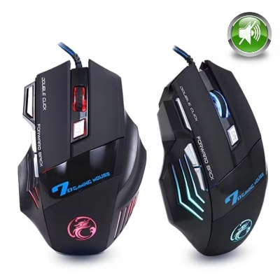 Picture of G950 RGB Gaming Mouse Wired With Full Customised Botton Control Type A 3.0 For Any Computer, Laptop or Others Smart Device - Black
