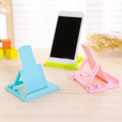 Picture of Universal Folding Cell Phone Support Plastic Holder Mobile Stand -1 Pcs - Multicolor