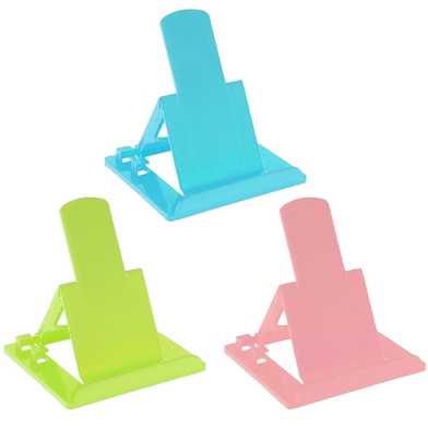 Picture of Universal Folding Cell Phone Support Plastic Holder Mobile Stand -1 Pcs - Multicolor