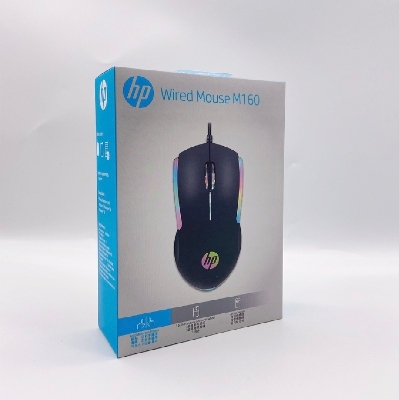 Picture of M160 7 Colour Optical Wired Mouse RGB Colourful Mouse Fast Responsive High Quality Mouse For Computer Laptop & Smartphone - Black