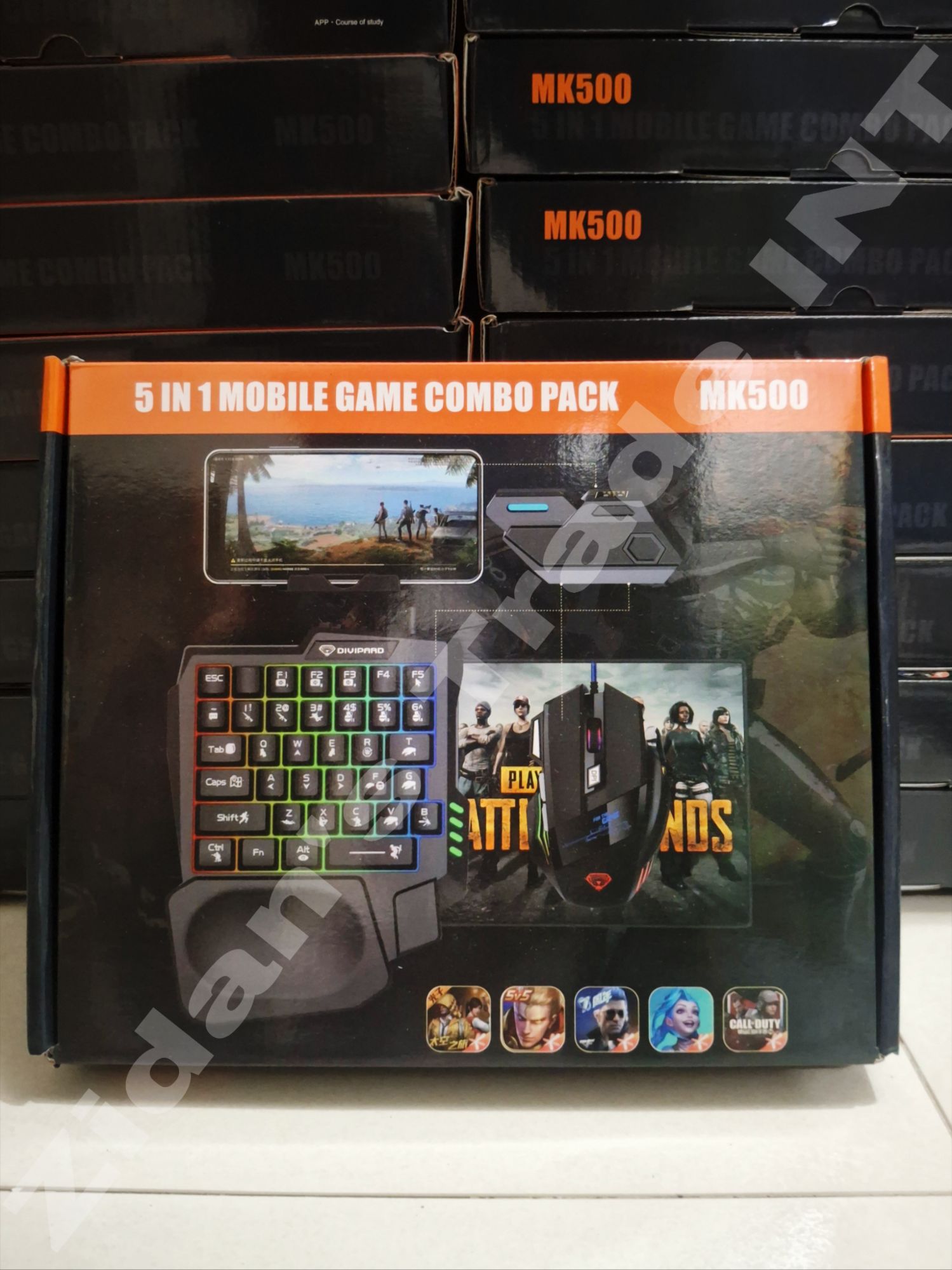 Picture of M1 PRO 5 in 1 RGB Mobile Game Keyboard Mouse Combo Pack MK500