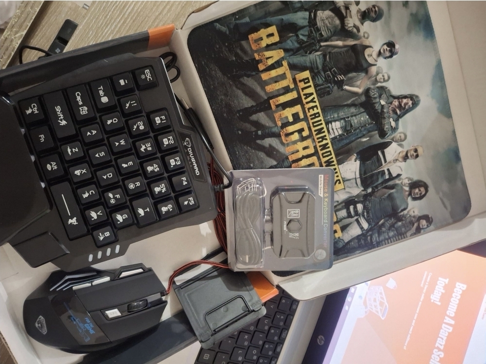 Picture of M1 PRO 5 in 1 RGB Mobile Game Keyboard Mouse Combo Pack MK500