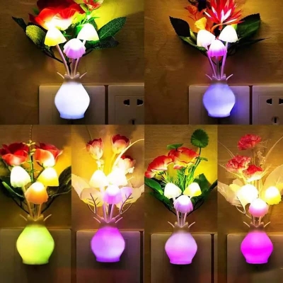Picture of LED Automatic Sensor Mushroom Lamp, Avatar led Auto Colour Changing mushroom light 1 pcs - Multicolor
