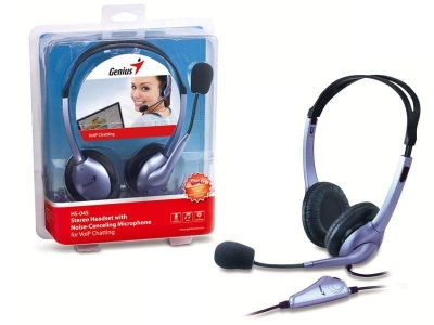 Picture of Genius HS-04S | Stereo Headset with Noise-Cancelling Microphone - Grey