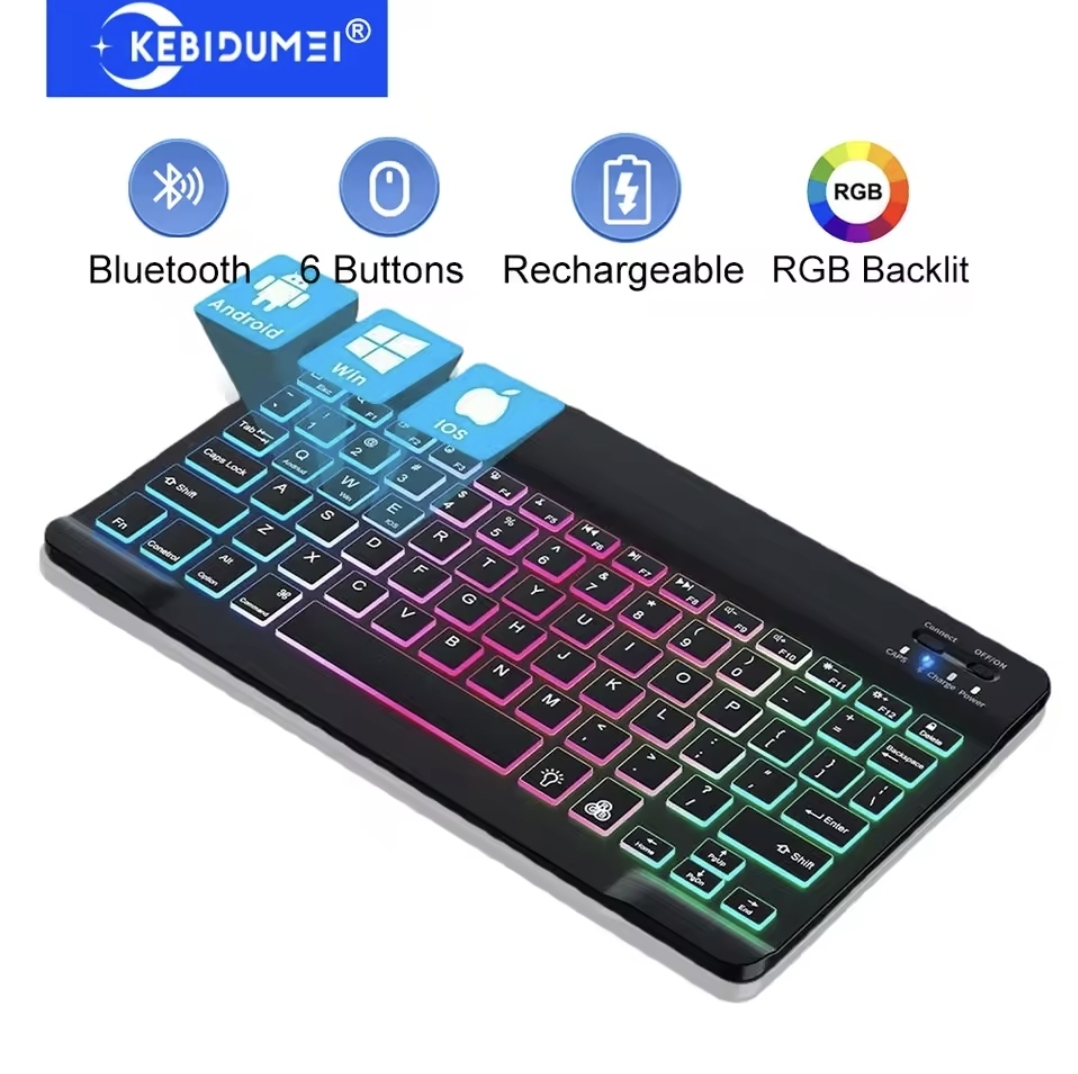 Picture of Universal Rechargable RGB Wireless Bluetooth Keyboard