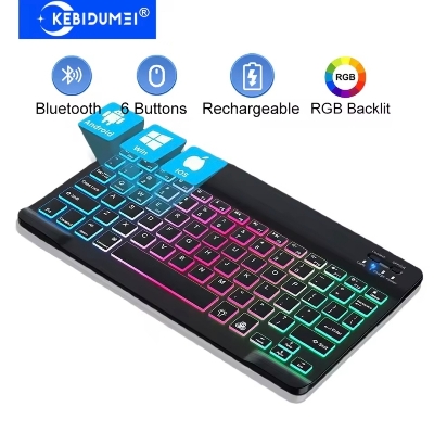 Picture of Universal Rechargable RGB Wireless Bluetooth Keyboard