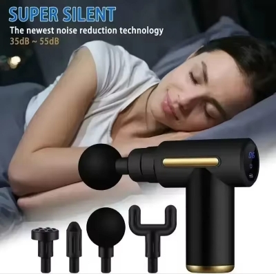 Picture of Specification: Name Body massage gun Electric Vibration Body muscle Fascial Gun Category Electric Massagers Material ABS & PP Colour Any Colour Country of Origin China Working Time 4-5 Hours Battery Capacity 2500mAh Feature volume Cord Length 152 cm Volta - Multicolor