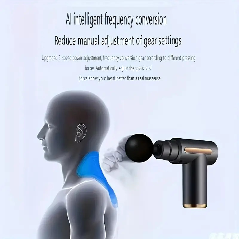 Picture of Specification: Name Body massage gun Electric Vibration Body muscle Fascial Gun Category Electric Massagers Material ABS & PP Colour Any Colour Country of Origin China Working Time 4-5 Hours Battery Capacity 2500mAh Feature volume Cord Length 152 cm Volta - Multicolor