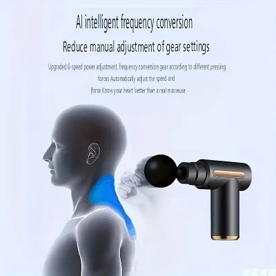 Picture of Specification: Name Body massage gun Electric Vibration Body muscle Fascial Gun Category Electric Massagers Material ABS & PP Colour Any Colour Country of Origin China Working Time 4-5 Hours Battery Capacity 2500mAh Feature volume Cord Length 152 cm Volta - Multicolor