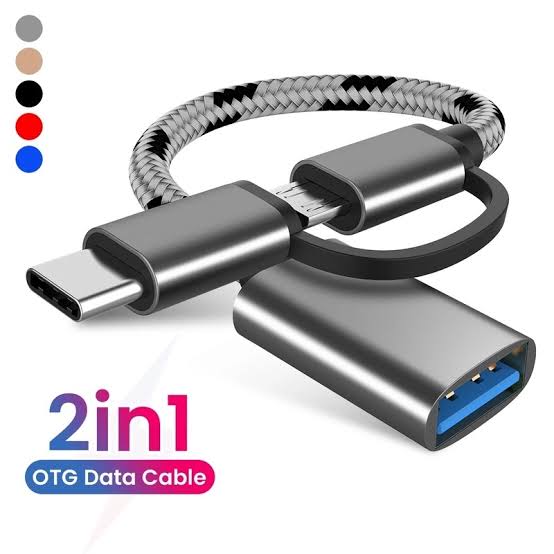 Picture of 2 In 1 USB 3.0 OTG Adapter Cable Type-C Micro USB To USB 3.0 Interface Charging - Multicolor