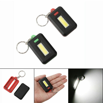 Picture of COB Mini Keychain Keyring Flashlight 3-Mode Waterproof Portable Torch Light Lamp - Multicolor
