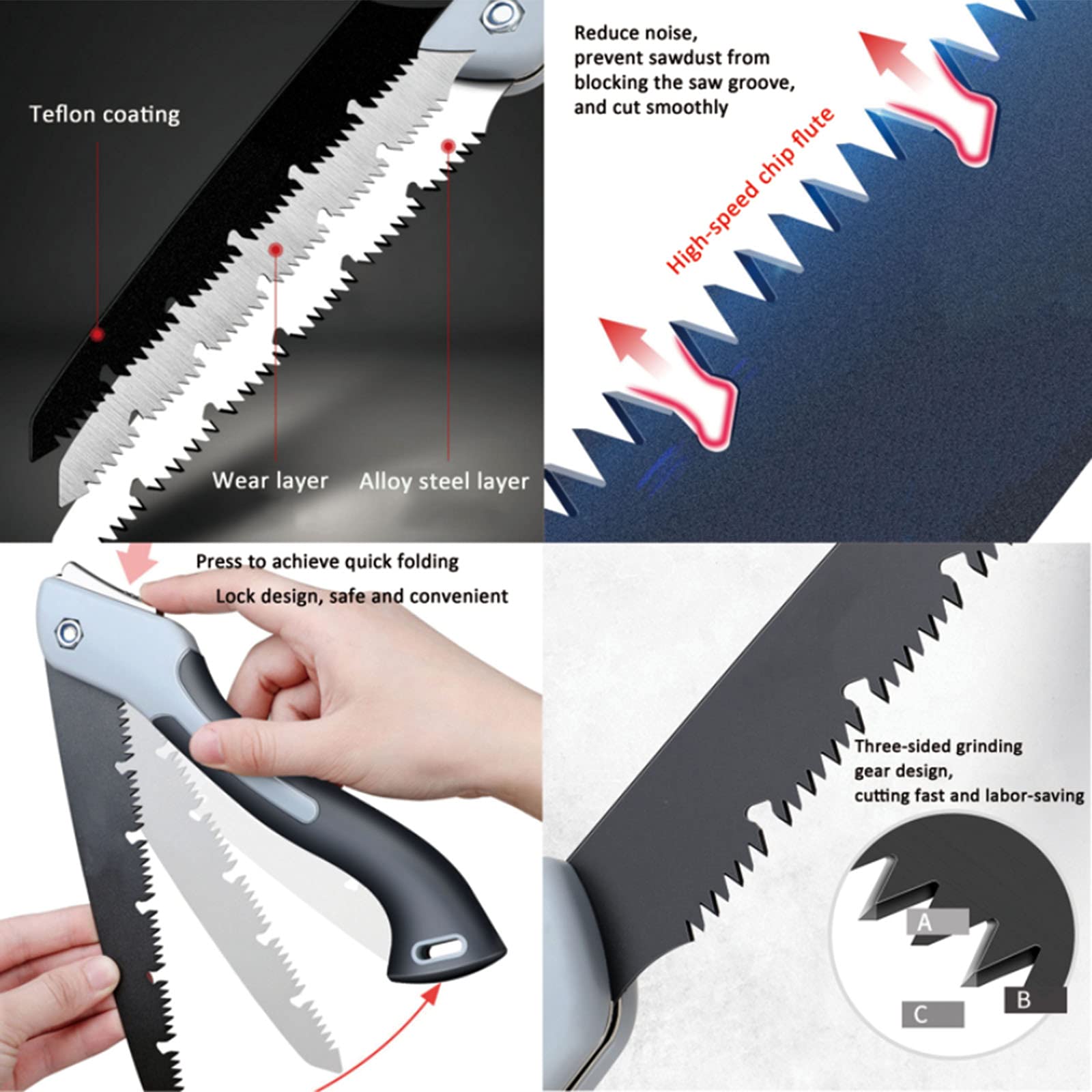 Picture of Pruning Shears Folding Woodsawing Tools for Multi-purpose Pruning Gardening Scissors Hand Pruner - Multicolor