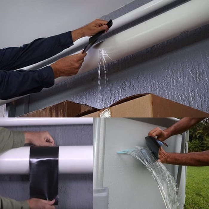 Picture of Flex Seal Tape Best Leakage Solution (𝟒 𝐢𝐧𝐜𝐡𝐞𝐬 𝐱 𝟓 𝐟𝐞𝐞𝐭) - Black