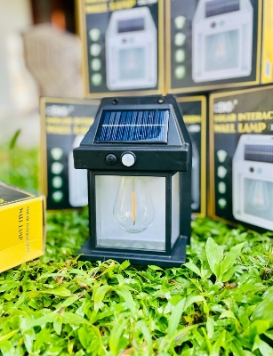 Picture of Solar Interaction Wall Solar Lamp Solar Charging Light - Black