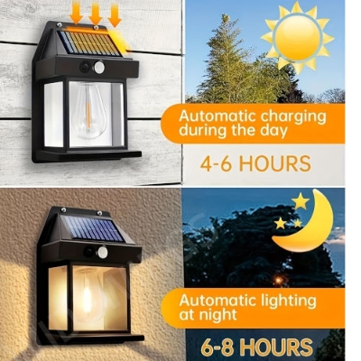 Picture of Solar Interaction Wall Solar Lamp Solar Charging Light - Black