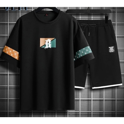 Picture of Summer Mens New Stylish Tshirt & 3 quarter Pent Combo