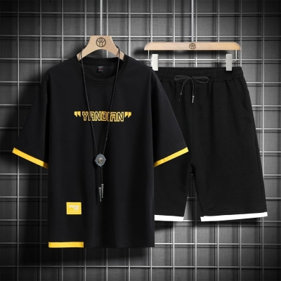 Picture of Summer Mens New Stylish Tshirt & 3 quarter Pent Combo