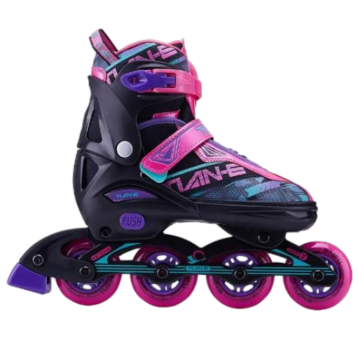 Picture of TianE Roller Inline Skate Shoes – Multicolor – 1 Pair – Stylish & Comfortable – Sports Alpha Black