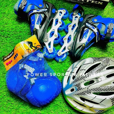 Picture of Skates Shoes Combo - Multicolor - 1 pair - Multicolor -  With Free Guards/Helmet - Sports Alpha