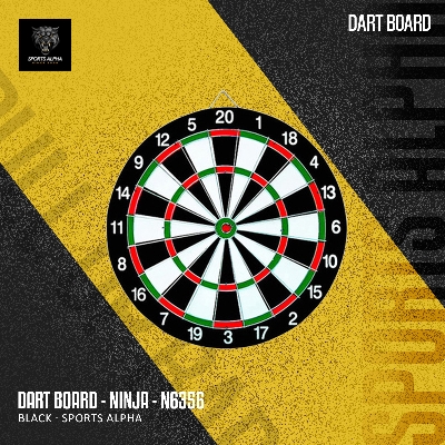 Picture of Dart Board - 18 Inch -  NINJA - N6356 - Black - Sports Alpha Black