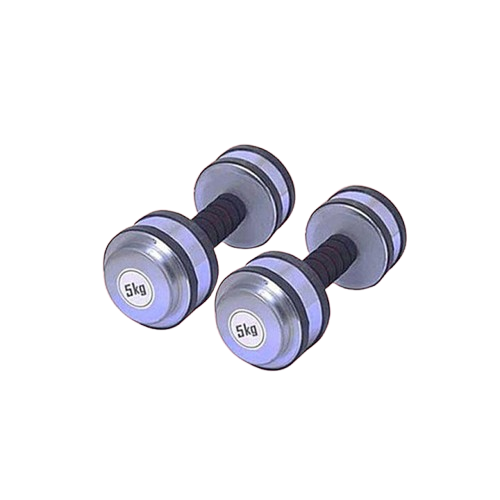 Picture of Silver Dumbbell Set - 10kg - Silver - 1 pair - Sports Alpha Silver
